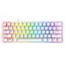 Razer Huntsman Mini 60% Gaming Keyboard, Fastest Keyboard Switches Ever, Clicky Purple Optical Switches, Chroma RGB Lighting, PBT Keycaps, Onboard Memory - Mercury White