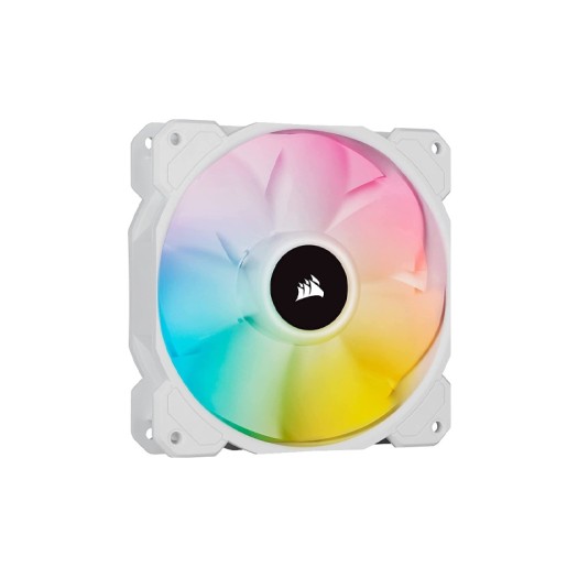 CORSAIR iCUE SP120 RGB ELITE Performance 120mm White PWM Single Fan - CO-9050136-WW