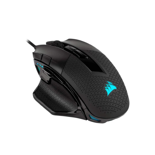 Corsair Nightsword RGB - Comfort Performance Tunable FPS/MOBA Optical Ergonomic Gaming Mouse with Backlit RGB LED, 18000 DPI, Black