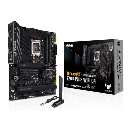 ASUS TUF Gaming Z790-Plus WiFi D4 LGA 1700(Intel®12th&13th Gen) ATX Gaming Motherboard(PCIe 5.0, DDR4,4xM.2 Slots,16+1 DrMOS, WiFi 6,2.5Gb LAN, Front USB 3.2 Gen 2 Type-C®, Thunderbolt 4/USB4)