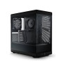 HYTE Y40 Modern Aesthetic Panoramic Mid-Tower ATX Gaming PC Case, Tempered Glass Design, Up to 360mm​ Radiator & 7x 120mm Fans Support, Vertical Graphics Support, USB Type-C, Black | CS-HYTE-Y40-B