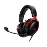 HyperX Cloud III – Wired Gaming Headset, PC, PS5, Xbox Series X|S, Angled 53mm Drivers, DTS, Memory Foam, Durable Frame, Ultra-Clear 10mm Mic, USB-C, USB-A, 3.5mm – Black/Red