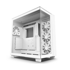 NZXT H9 Flow - All White Dual-Chamber Mid-Tower Airflow Case -  CM-H91FW-01