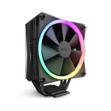 NZXT T120 RGB CPU Air Cooler - RC-TR120-B1 - Conductive Copper Pipes - Fluid Dynamic Bearings - AMD and Intel Compatibility - Black, 5.51 x 6.5 x 7.68 inches