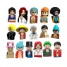 Anime One Piece Building Blocks Bricks Mini Action Figures Heads Assembly Toys Kids Birthday Gifts - 15pc