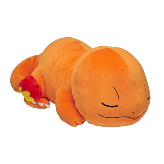 Pokemon Charmander Plush, 18-Inch Plush Toy - Adorable Sleeping Charmander - Ultra-Soft Plush Material, Perfect for Playing, Cuddling & Sleeping