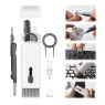 7-in-1 Electronics Cleaner Kit Computer Keyboard Earphone Dust Cleaning Brush Tool for Earbud Cell Phone Laptop Camera - Black