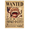 Monkey-D-Luffy Wanted Wall Poster -  (A3: 28 x 43 cm)