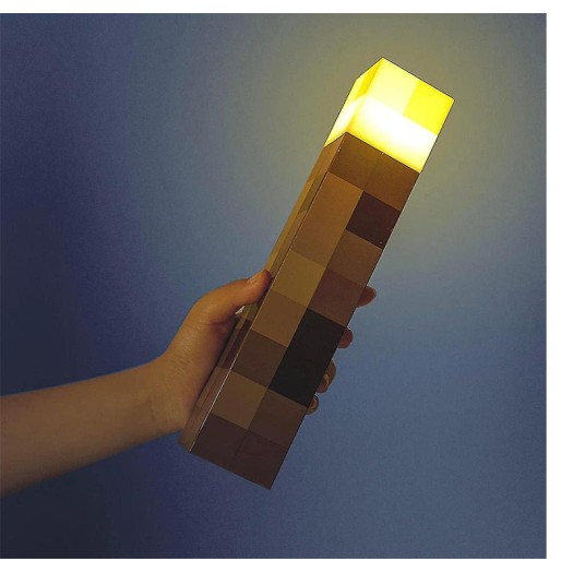 Minecraft Torch Light Hand Held Wall Mount Night Lamp Toys