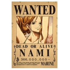 Nami Wanted Bounty Poster, nami wanted poster  -  (A3: 28 x 43 cm)