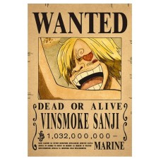 Vinsmoke Sanji Wanted Poster - (A3: 28 x 43 cm)