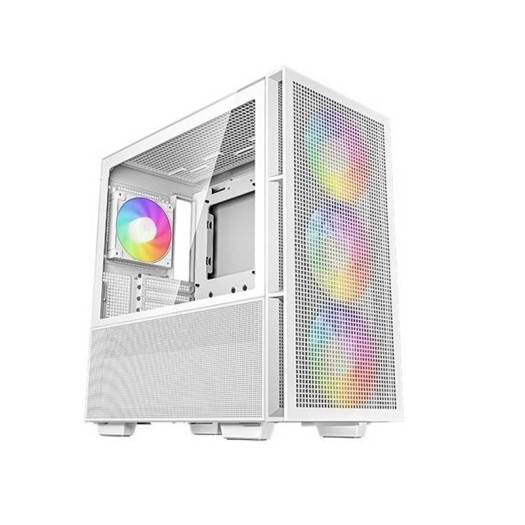 Deepcool CH560 ATX Mid-Tower Computer Case, ABS+SPCC+Tempered Glass Materials, Up to 360mm Radiators, USB3.0/Audio/Type-C Ports, White | R-CH560-WHAPE4-G-1