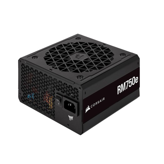 Corsair RM750e Fully Modular Low-Noise ATX Power Supply - Dual EPS12V Connectors - 105°C-Rated Capacitors - 80 Plus Gold Efficiency - Modern Standby Support - Black