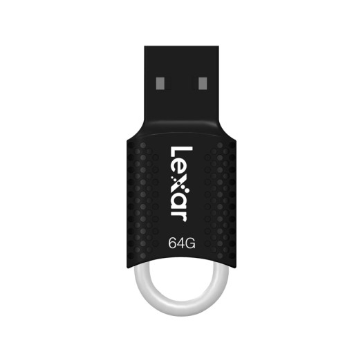 Lexar JumpDrive V40 64GB USB 2.0 Flash Drive, Black (LJDV40-64GABVNA)