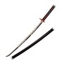 Demon Slayer 1/6 Size 10'' Kamado Tanjirou Sword Samurai Sword Katana Knife Game Collection Sword Toys Sword Party Supplies Gift Sword Metal Room Decoration Sword