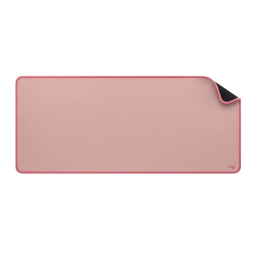 Logitech Desk Mat - Studio Series, Multifunctional Large Desk Pad, Extended Mouse Mat, Office Desk Protector with Anti-Slip Base, Spill-Resistant Durable Design, in Darker Rose