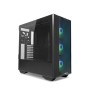 Lian Li Lancool III Mesh RGB E-ATX Mid Tower Modular Chassis, 8 Expansion Slots, Tempered Glass Panel, Up To 360mm Fan Support, Equipped With 4x 140 PWM Fans, USB Type C, Black - G99.LAN3RX.00