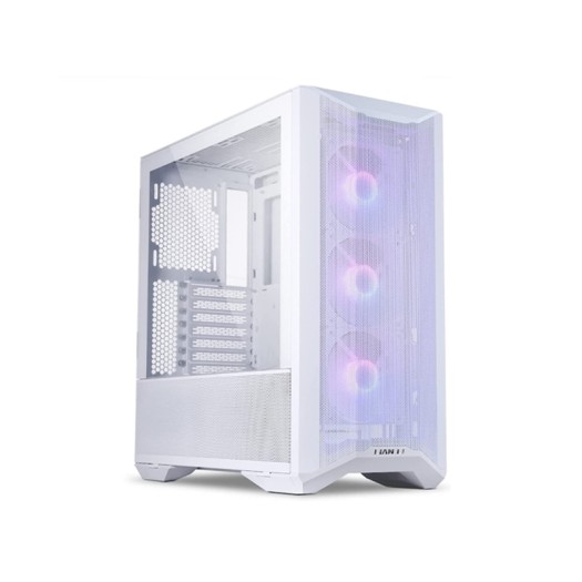 LIAN LI LANCOOL II MESH RGB WHITE Tempered Glass ATX Case -Snow White Color - 3 RGB fans 