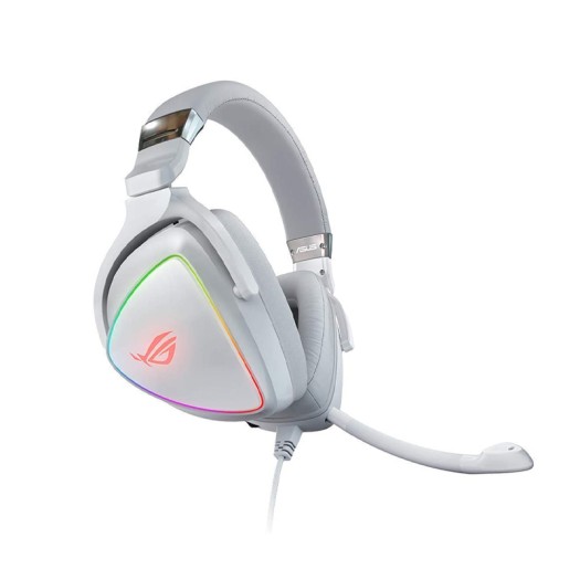 ASUS RGB Gaming Headset ROG Delta | Hi-Res ESS Quad-DAC, Circular RBG Lighting Effect | USB-C Connector for PCs, Consoles, and Mobile Gaming | Gaming Headphones with Detachable Mic