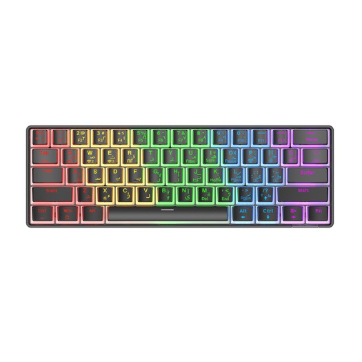 Spark SPK60-B RGB Arabic and English gaming Keyboard - USB type c