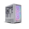 Lian Li Lancool 216 RGB White Steel/Tempered Glass ATX Mid Tower Computer Case,2X 160 mm ARGB Fans Included - LANCOOL 216RW White