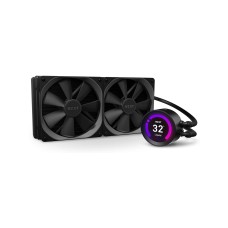 NZXT Kraken Z63 280mm – RL-KRZ63-01 – AIO RGB CPU Liquid Cooler – Customizable LCD Display – Improved Pump – Powered by CAM V4 – RGB Connector – AER P 140mm Radiator Fans (2 Included)