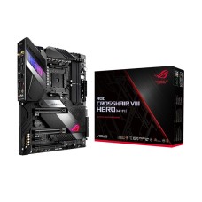 ASUS ROG X570 Crosshair VIII Hero (Wi-Fi) ATX Motherboard with PCIe 4.0, Dual M.2, SATA 6Gb/s, USB3.2 Gen 2, 2.5Gbps LAN, WiFi 6  AMD AM4 