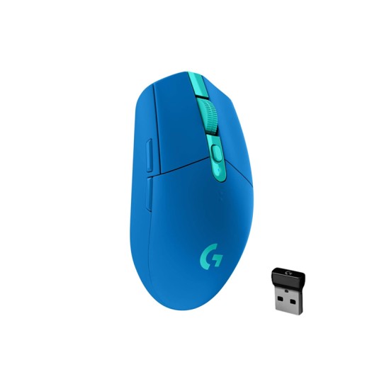 Logitech G305 LIGHTSPEED Wireless Gaming Mouse, Hero 12K Sensor, 12,000 DPI, Lightweight, 6 Programmable Buttons, 250h Battery Life, On-Board Memory, PC/Mac - Blue