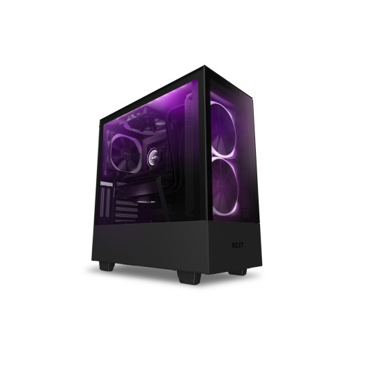 NZXT H510 Elite RGB ATX Mid Tower Case Tempered Glass Including AER RGB 2 Fans – Black | CA-H510E-B1