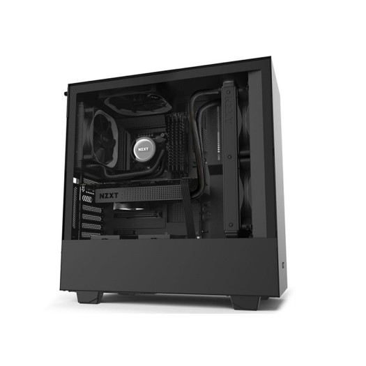 NZXT H510i Compact Mid-Tower with Lighting and Fan Control Black/Black – CA-H510i-B1