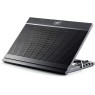 N9 Laptop Cooler, Aluminum Panel, 180mm Fan with Adjustable Speed, 6 Adjustable Angles, 4 USB Ports, 2 Anti-Slip Baffles with Adjustable Distance, Support up to 17"