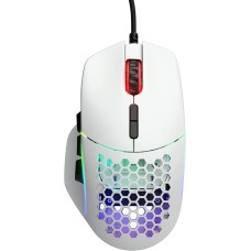GLORIOUS Model I Ergonomic Matte White Gaming Mouse - 9 Programmable Buttons, 9 Button Configurations, Ultralight Weight, CORE RGB Lighting, 19000 DPI