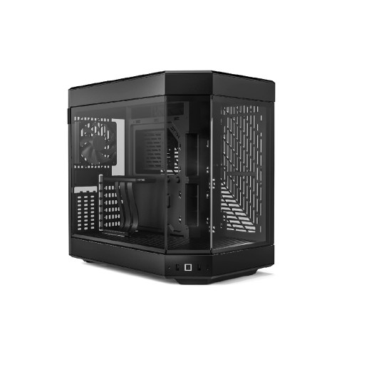 HYTE Y60 Modern Aesthetic Dual Chamber Panoramic Tempered Glass Mid-Tower ATX Computer Gaming Case with PCIE 4.0 Riser Cable Included, Black (CS-HYTE-Y60-B)