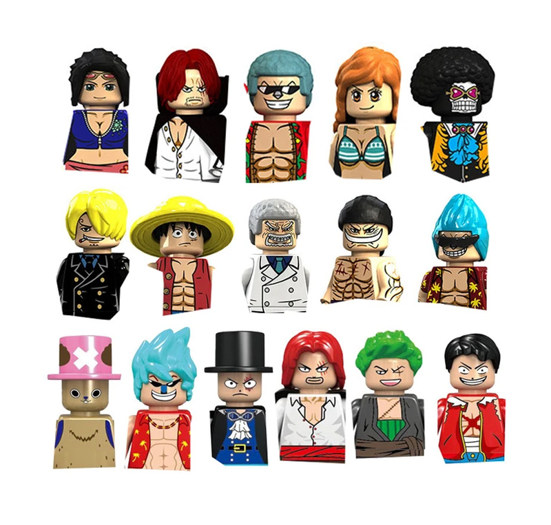 XP036 KT1008 KT1013 Anime One Piece Buliding Blocks Bricks Mini Action  Figures Heads series Educational Kids Toys Birthday Gifts - Realistic  Reborn Dolls for Sale